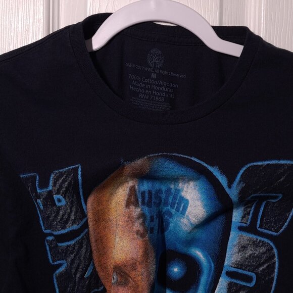 Stone Cold Steve Austin 3:16 Skull USED Shirt (M, Black, WWE, Wrestling, 2017) - Picture 3 of 7